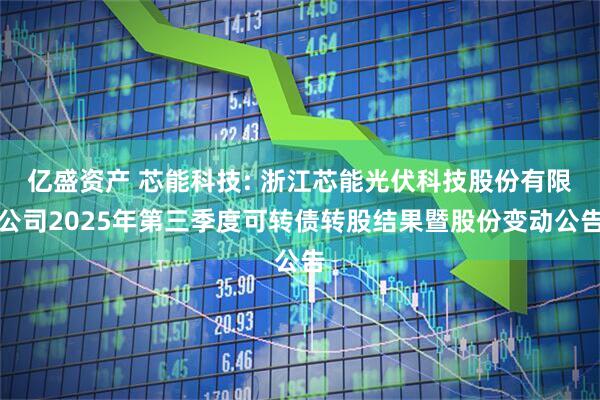 亿盛资产 芯能科技: 浙江芯能光伏科技股份有限公司2025年第三季度可转债转股结果暨股份变动公告